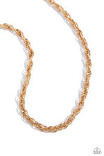 Load image into Gallery viewer, Paparazzi Braided Ballad - Gold Necklace
