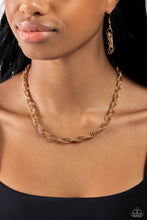 Load image into Gallery viewer, Paparazzi Braided Ballad - Gold Necklace

