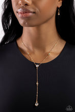 Load image into Gallery viewer, Paparazzi Lavish Lariat - Gold Necklace

