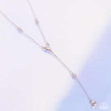 Load image into Gallery viewer, Paparazzi Lavish Lariat - White Necklace
