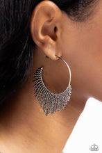 Load image into Gallery viewer, Paparazzi Tailored Tassel - Silver Earrings
