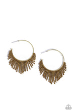 Load image into Gallery viewer, Paparazzi Tailored Tassel - Brass Earrings
