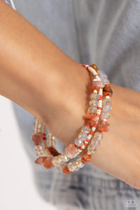 Paparazzi Notoriously Nuanced - Orange Bracelet