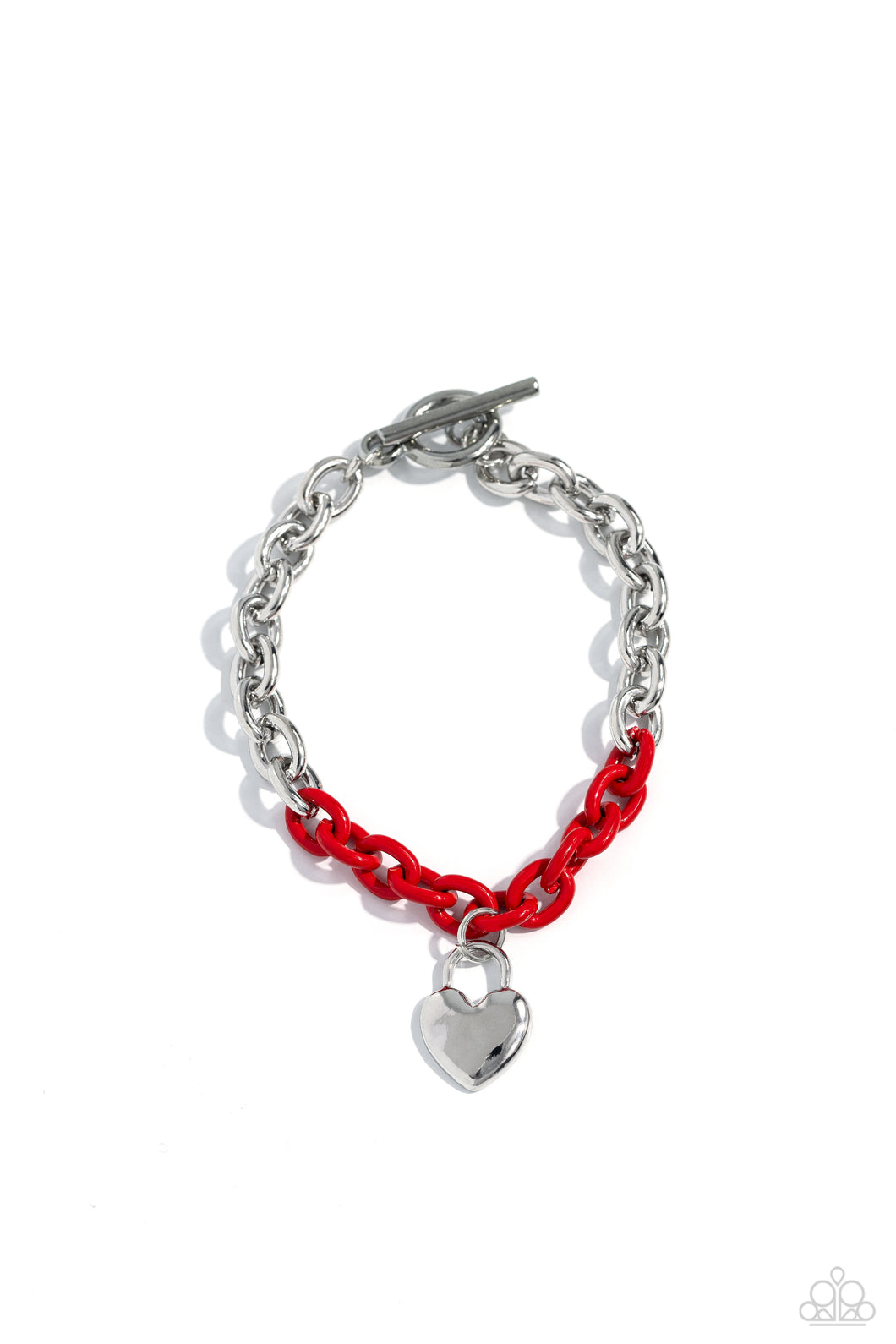 Paparazzi Locked and Loved - Red Bracelet