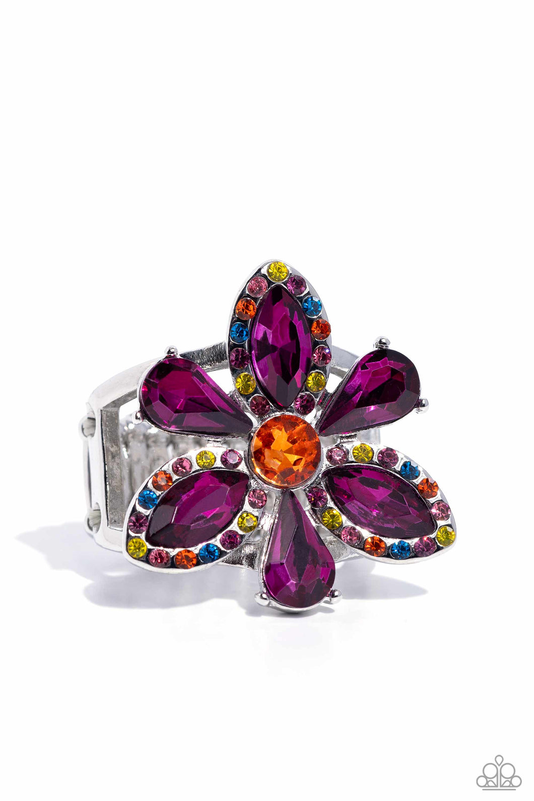 Paparazzi Blazing Blooms - Multi Ring