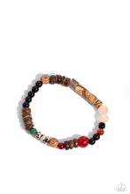 Load image into Gallery viewer, Paparazzi I WOOD Be So Lucky - Orange Bracelet
