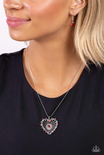 Load image into Gallery viewer, Paparazzi Flirting Ferris Wheel - Red Necklace
