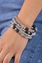 Load image into Gallery viewer, Paparazzi Glassy Gait - Black Bracelet
