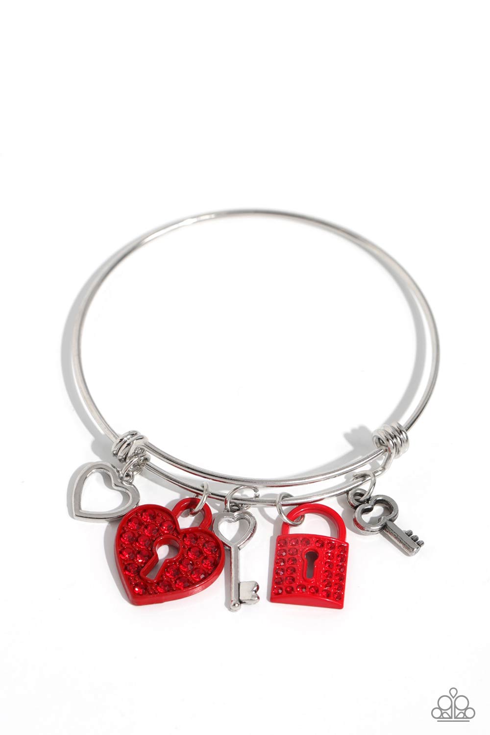 Paparazzi Locked Legacy - Red Bracelet