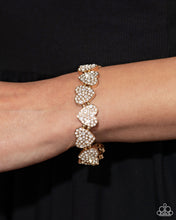 Load image into Gallery viewer, Paparazzi Headliner Heart - Gold Bracelet
