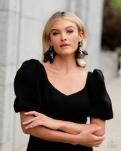 Load image into Gallery viewer, Paparazzi Cosmopolitan Charisma - Black Earrings
