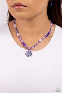 Paparazzi Pearly Possession - Purple Necklace