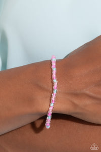 Paparazzi GLASS is in Session - Pink Bracelet