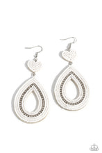 Load image into Gallery viewer, Paparazzi Now SEED Here - White Earrings
