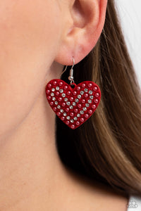 Paparazzi Romantic Reunion - Red Earrings