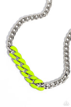Load image into Gallery viewer, Paparazzi CURB Craze - Green Necklace
