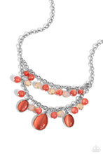Load image into Gallery viewer, Paparazzi Dewy Disposition - Orange Necklace
