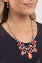 Load image into Gallery viewer, Paparazzi Dewy Disposition - Orange Necklace
