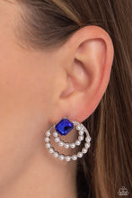 Load image into Gallery viewer, Paparazzi Double Standard - Blue Earrings
