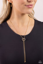 Load image into Gallery viewer, Paparazzi Tempting Tassel - Gold Necklace
