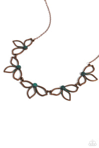 Paparazzi Petal Pageantry - Copper Necklace