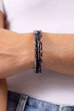 Load image into Gallery viewer, Paparazzi Dainty Dancer - Black Bracelet
