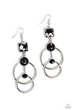 Load image into Gallery viewer, Paparazzi Interlocked Influence - Black Earrings
