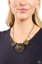 Load image into Gallery viewer, Paparazzi Mysterious Masterpiece - Brass Necklace
