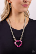 Load image into Gallery viewer, Paparazzi Lead with Your Heart - Pink Necklace
