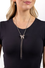 Load image into Gallery viewer, Paparazzi Adjustable Acclaim - Silver Necklace
