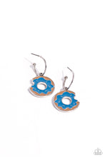 Load image into Gallery viewer, Paparazzi Donut Delivery - Blue Earrings
