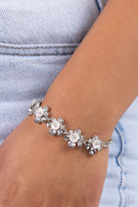 Paparazzi Floral Frenzy - Silver Bracelet