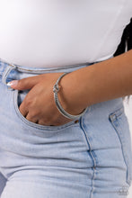 Load image into Gallery viewer, Paparazzi Thrilling Texture - White Bracelet

