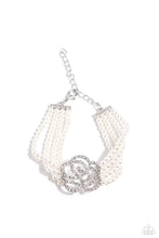 Load image into Gallery viewer, Paparazzi Regal Rose - White Bracelet
