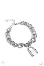 Load image into Gallery viewer, Paparazzi Watch the LOCK - Silver Bracelet
