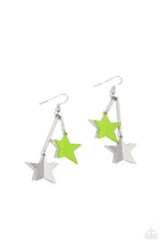 Load image into Gallery viewer, Paparazzi Stellar STAGGER - Green Earrings
