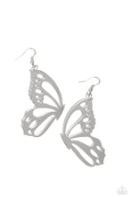 Load image into Gallery viewer, Paparazzi WING of the World - Silver Earrings
