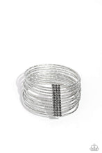 Load image into Gallery viewer, Paparazzi Shimmery Silhouette - Silver Bracelet
