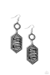 Paparazzi Combustible Craving - Silver Earrings