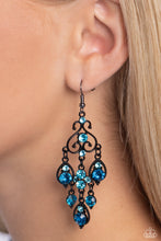 Load image into Gallery viewer, Paparazzi Regal Renovation - Blue Earrings
