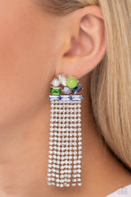 Load image into Gallery viewer, Paparazzi Horizontal Hallmark - Blue Earrings
