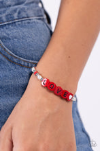 Load image into Gallery viewer, Paparazzi Love Language - Red Bracelet
