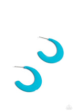 Load image into Gallery viewer, Paparazzi Fun-Loving Feature - Blue Earrings
