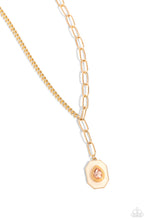 Load image into Gallery viewer, Paparazzi Hexagonal Hallmark - Brown Necklace
