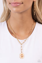 Load image into Gallery viewer, Paparazzi Hexagonal Hallmark - Brown Necklace
