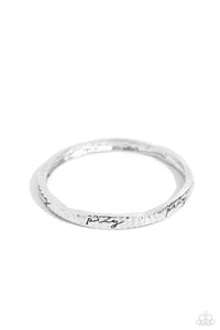 Paparazzi Pray, He is There - Silver Bracelet