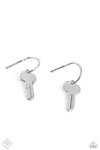 Load image into Gallery viewer, Paparazzi The Key to Everything - Silver Earrings
