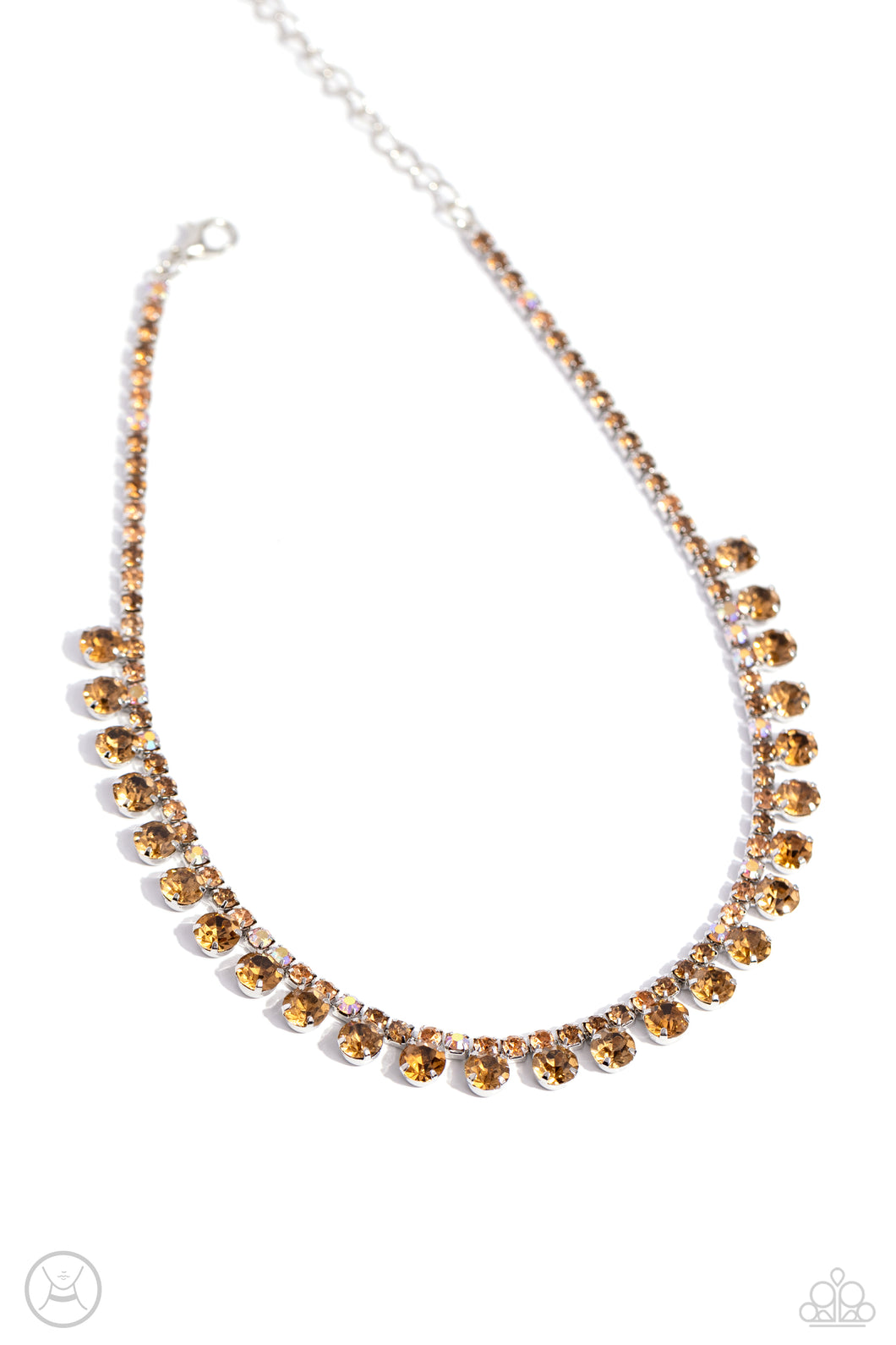 Paparazzi Ritzy Rhinestones - Brown Necklace