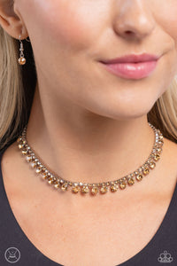 Paparazzi Ritzy Rhinestones - Brown Necklace