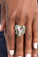 Load image into Gallery viewer, Paparazzi Smitten Shimmer - Green Ring
